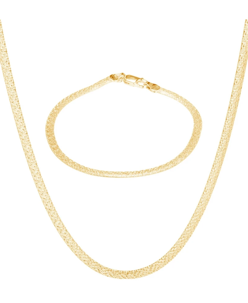 Giani Bernini Bombe Satin Magic Necklace and Bracelet Set