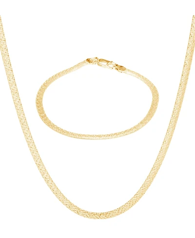 Giani Bernini Bombe Satin Magic Necklace and Bracelet Set