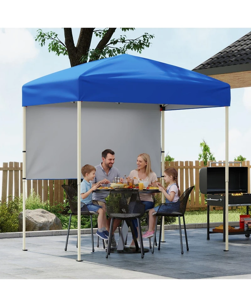Gouun 6 x 4 feet Pop-Up Canopy Tent with Half Sidewall and Carry Bag