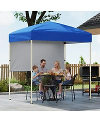 Gouun 6 x 4 feet Pop-Up Canopy Tent with Half Sidewall and Carry Bag