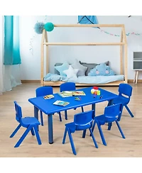 Gouun Set of 6 Kids Stackable Plastic Classroom Chairs