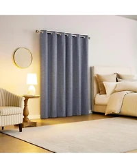 Sun Zero Tula Crosshatch 100% Blackout Grommet Curtain Panel