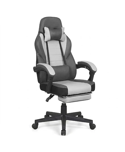 Sugift Ergonomic Video Game Chair with Headrest and Reclining Backrest