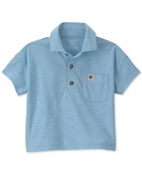 Carter's Baby Boys' Short-Sleeve Polo Shirt and Roll-Cuff Pants, 2-Piece Set