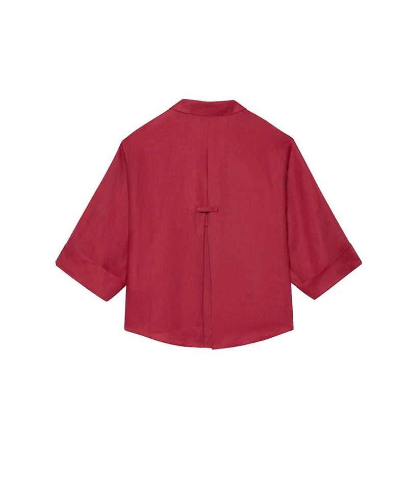 Mint Velvet Women's Linen Short Sleeve Resort Shirt