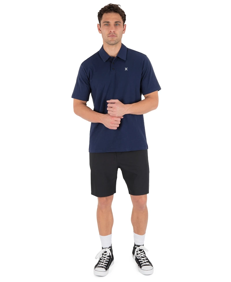 Hurley Men's Icon Slub Short-Sleeve Polo Shirt