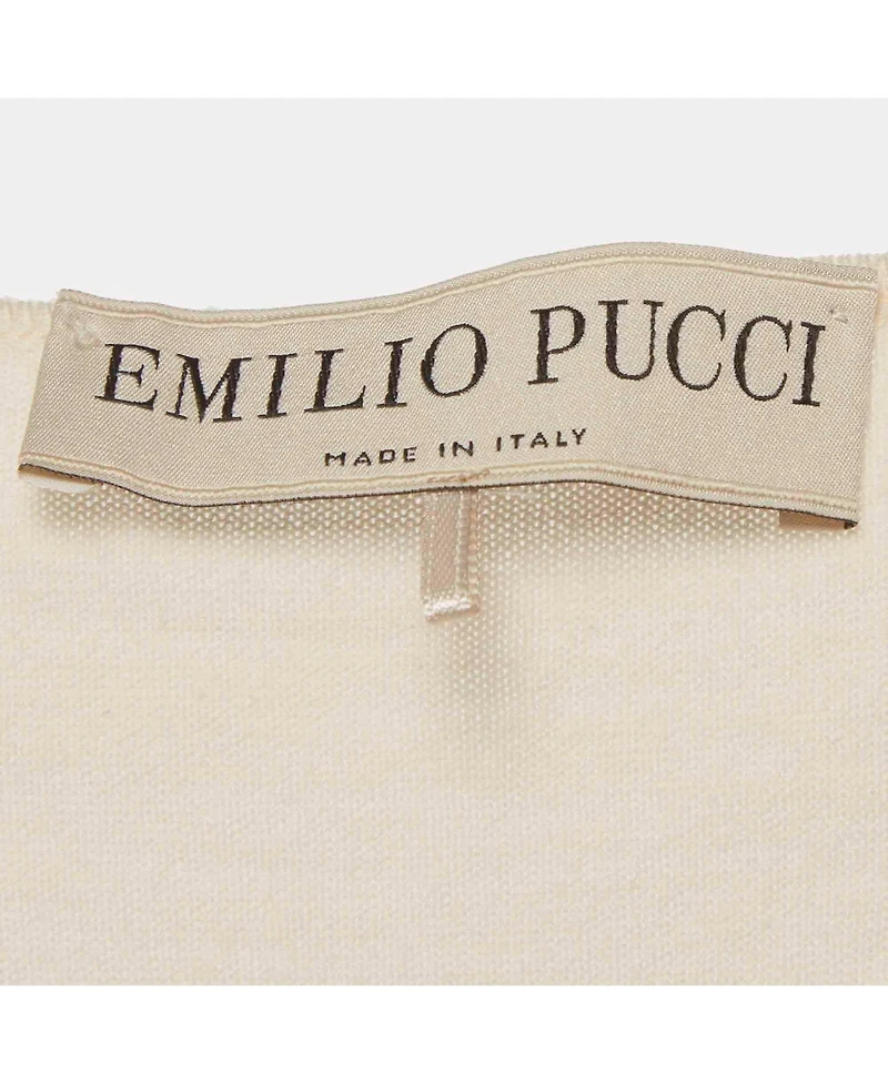 Pre-Owned Emilio Pucci Women's Lace-Detail Knit Sweater