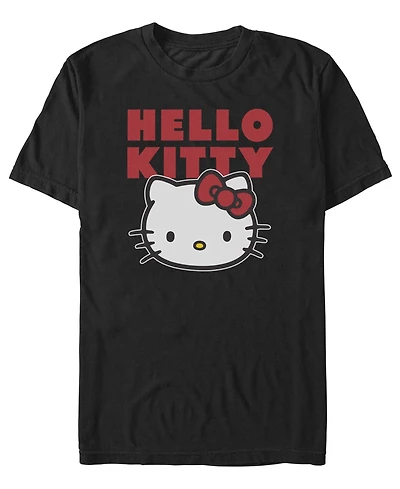 Fifth Sun Men's Block Hello Kitty Graphic T-Shirt
