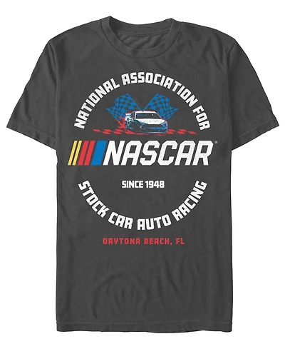Fifth Sun Men's Nascar Logo Flag Graphic T-Shirt
