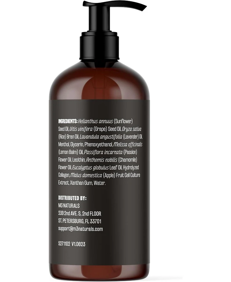 M3 Massage Oil with Collagen and Stem Cells | Body Massage Oil | 8 fl oz, Pack of 2