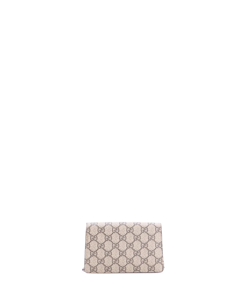 Pre-Owned Gucci Super Mini Dionysus Bag Gg Coated Canvas