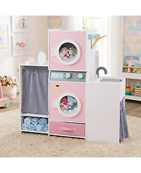 Sugift Kids Laundry Dual Washers Ironing Board Playset, Ages 3+