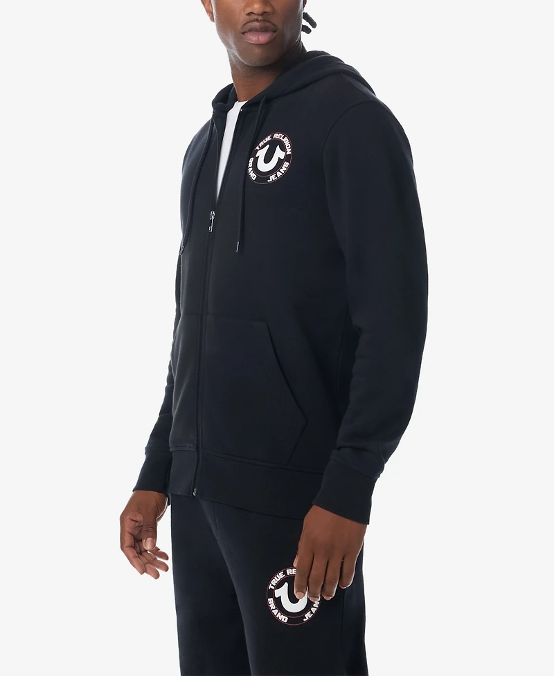 True Religion Men's Puff Zip Hoodie