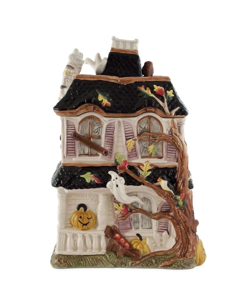 Fitz and Floyd Halloween Haunted House Cookie Jar
