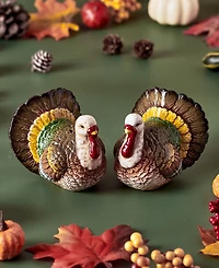 Fitz and Floyd Thanksgiving Traditional Salt Pepper Set