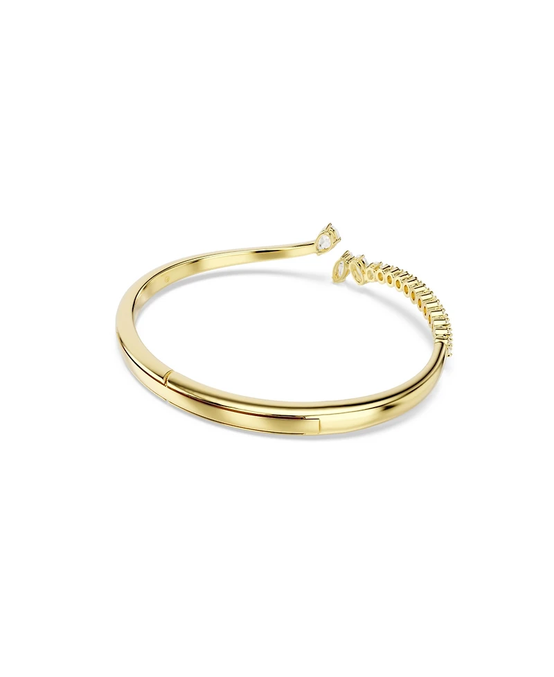 Swarovski Gold-Tone Plated White Crystal Bracelet