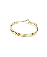 Swarovski Gold-Tone Plated White Crystal Bracelet
