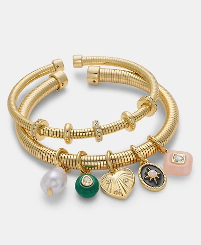 On 34th Multi-Beaded Charm Bangle Bracelet, Macy's Exclusive