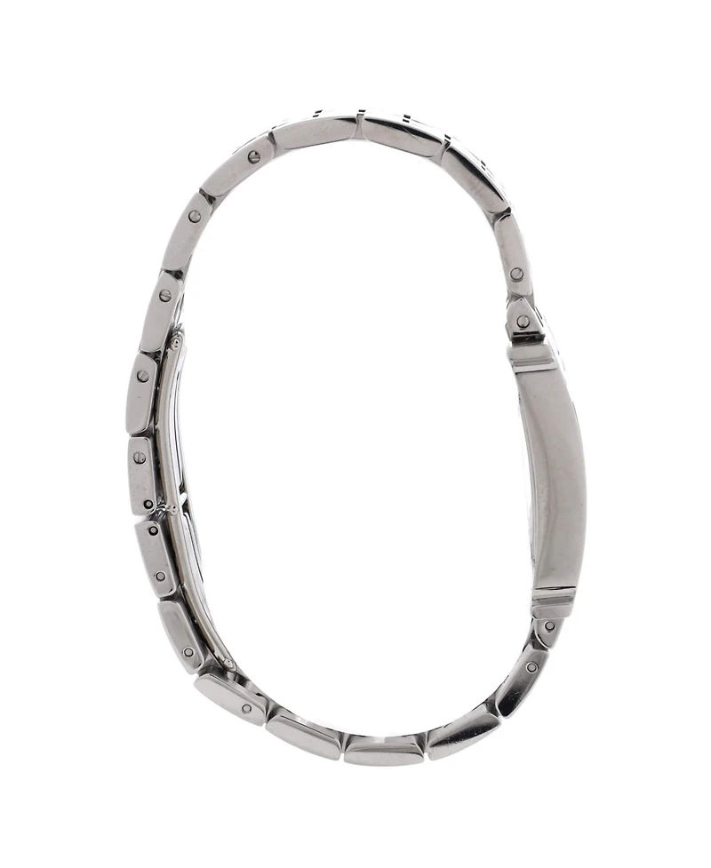 Pre-Owned Hermes Heure H Quartz Watch in Stainless Steel with Diamond Bezel 21mm