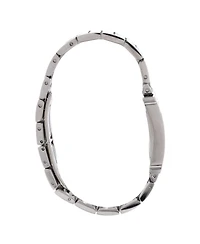 Pre-Owned Hermes Heure H Quartz Watch in Stainless Steel with Diamond Bezel 21mm