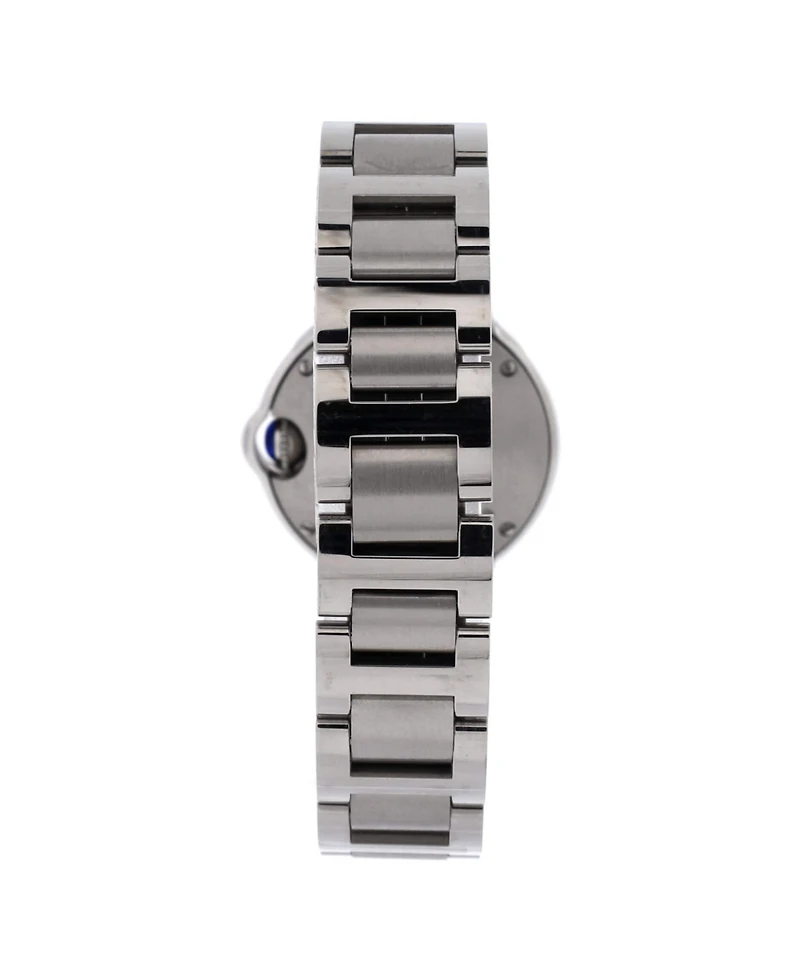 Pre-Owned Cartier Ballon Bleu de Cartier Quartz Watch in Stainless Steel with Diamond Bezel 28mm