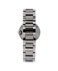 Pre-Owned Cartier Ballon Bleu de Cartier Quartz Watch in Stainless Steel with Diamond Bezel 28mm