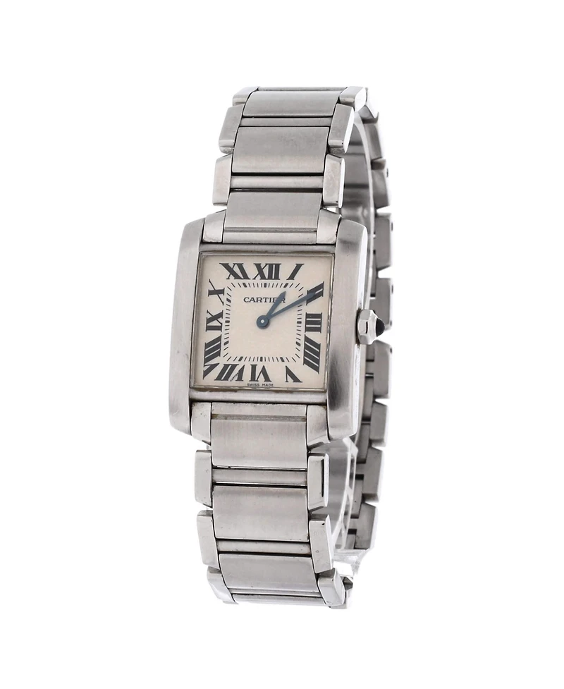 Pre-Owned Cartier Tank Francaise Quartz Watch in Stainless Steel 25mm