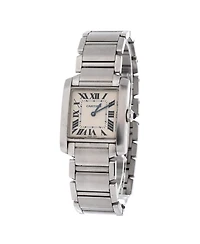 Pre-Owned Cartier Tank Francaise Quartz Watch in Stainless Steel 25mm