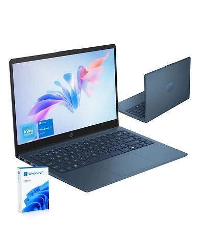 Hp Essential 14" Hd Laptop, Intel N150, 4GB Ram, 128GB eMMC, Wi-Fi 6, Win11 Home, 1-Year Microsoft 365 Included