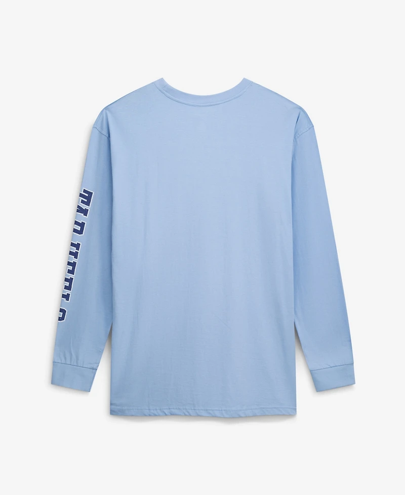 Champion Men's Carolina Blue North Carolina Tar Heels Big Tall Arch Over Logo Long sleeves T-Shirt