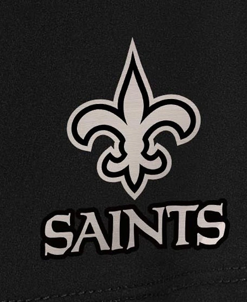 Antigua Women's Black New Orleans Saints Brushed Carbon Chip Skort