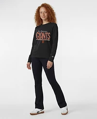 Champion Women's San Francisco Giants Long-Sleeve Distressed T-Shirt