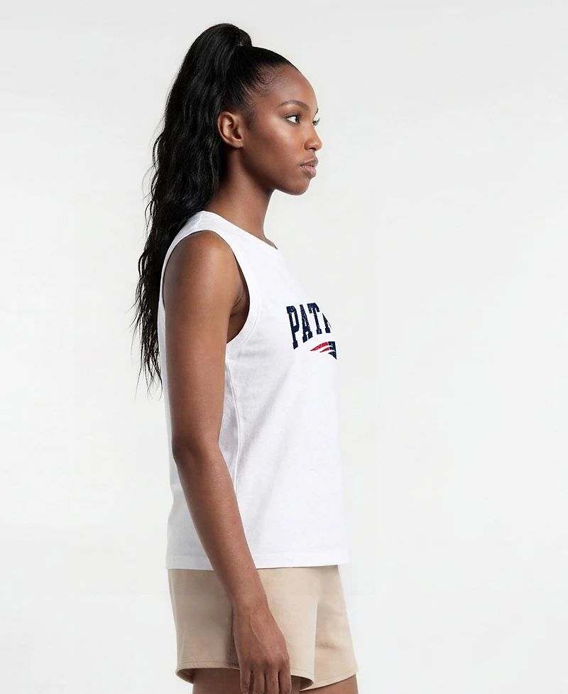 Champion Women's New England Patriots Distressed Muscle Tank Top