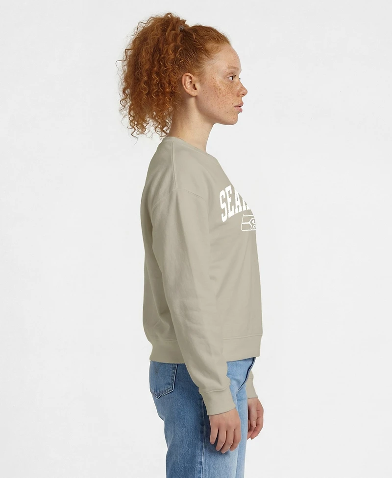 Champion Women's Seattle Seahawks Power Blend Fleece Crewneck Sweatshirt