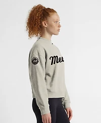 Champion Women's New York Mets Triumph Tri-Blend Fleece Graphic Sweatshirt
