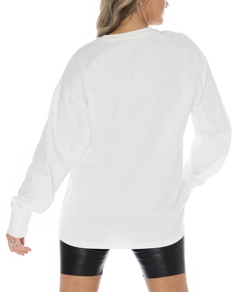 Gameday Couture Women's White Alabama Crimson Tide Midweight Oversized Long sleeves T-Shirt