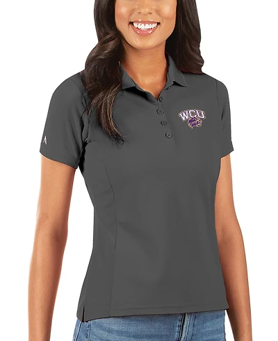 Antigua Women's Charcoal Western Carolina Catamounts Legacy Pique Polo Shirt