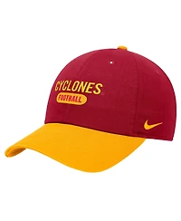 Nike Men's Cardinal Iowa State Cyclones Color Block Club Adjustable Hat