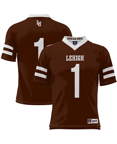 Gameday Greats Men's 1 Brown Lehigh Mountain Hawks Football Jersey