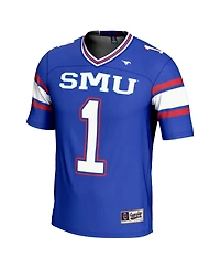 Gameday Greats Men's 1 Royal Smu Mustangs Endzone Football Jersey