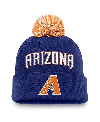 Nike Men's Royal Arizona Diamondbacks Peak Cuffed Pom with Knit Hat