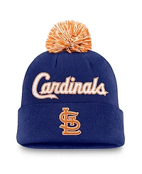 Nike Men's Royal St. Louis Cardinals Peak Cuffed Pom with Knit Hat