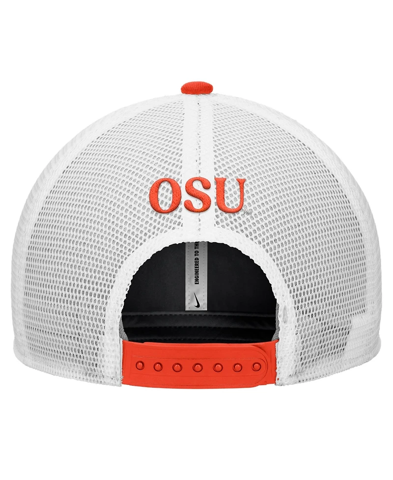 Nike Men's Orange Oregon State Beavers Rise Trucker Dri-fit Adjustable Hat