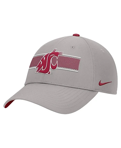 Nike Men's Gray Washington State Cougars Ripstop Dri-fit Adjustable Hat