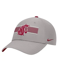 Nike Men's Gray Washington State Cougars Ripstop Dri-fit Adjustable Hat