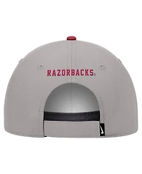 Nike Men's Gray Arkansas Razorbacks Ripstop Dri-fit Adjustable Hat