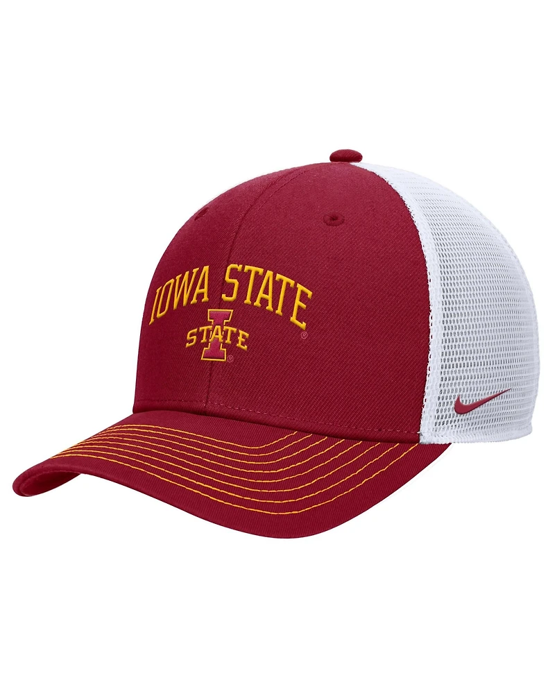 Nike Men's Cardinal Iowa State Cyclones Rise Adjustable Trucker Hat