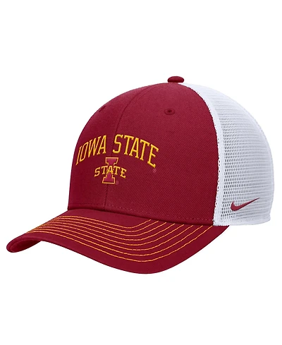 Nike Men's Cardinal Iowa State Cyclones Rise Adjustable Trucker Hat
