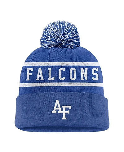 Nike Men's Royal Air Force Falcons Peak Cuffed Pom with Knit Hat