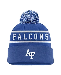 Nike Men's Royal Air Force Falcons Peak Cuffed Pom with Knit Hat